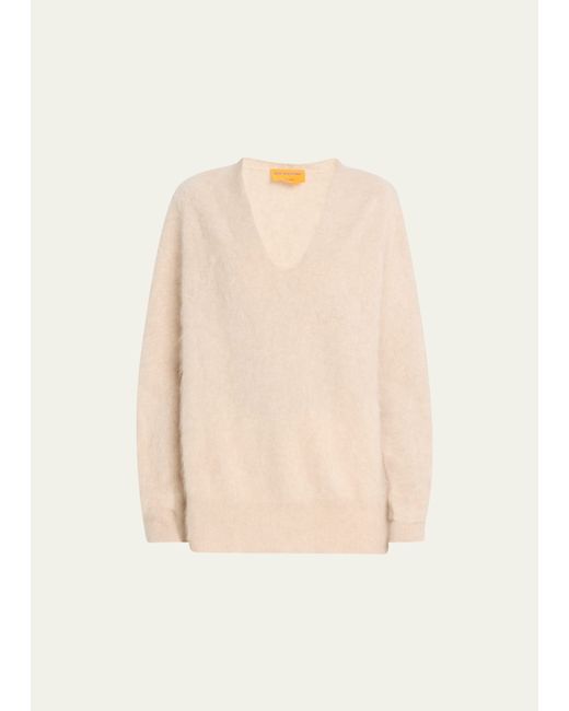 Guest in Residence Grizzly Cashmere V-Neck Sweater
