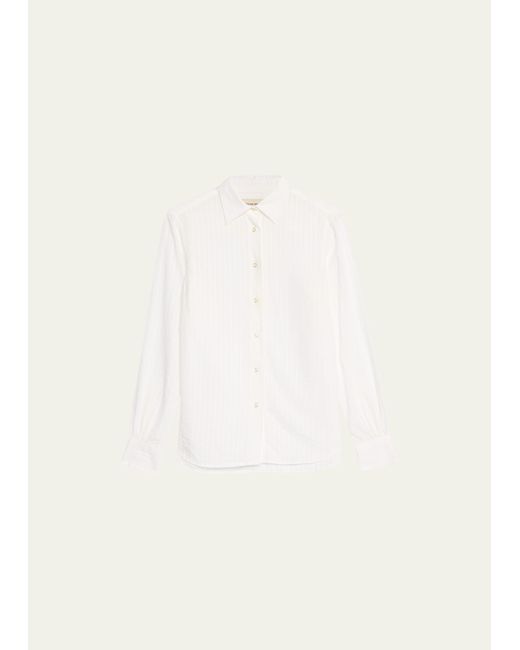 Officine Generale Colombe Stripe Button-Front Shirt