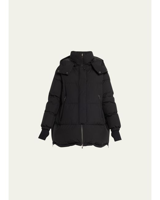 Herno Woven Puffer Coat with Hood