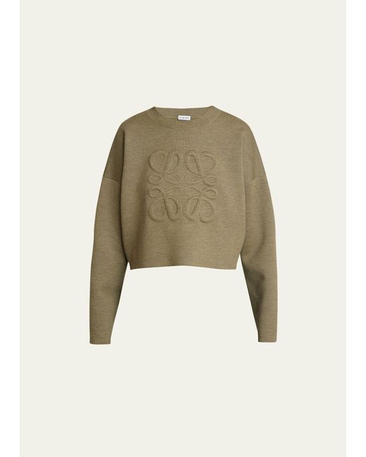 Loewe Short Wool Sweater with Anagram Detail