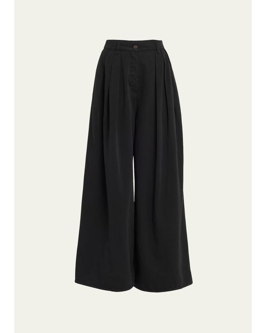 The Row Criselle Pleated Wide-Leg Jeans