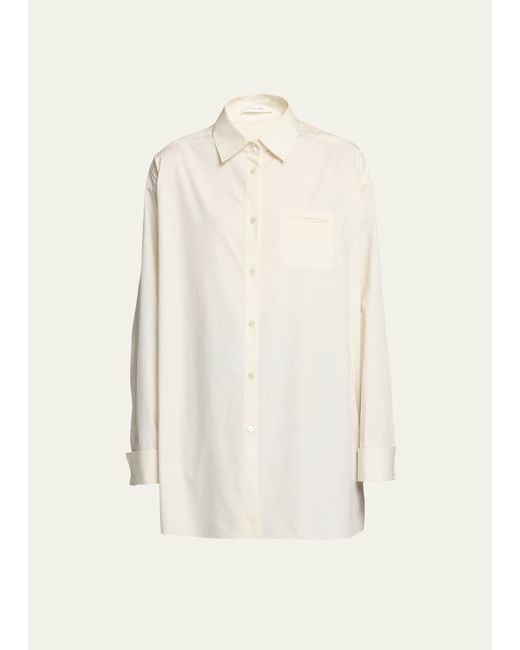The Row Moon Oversize Button-Front Shirt