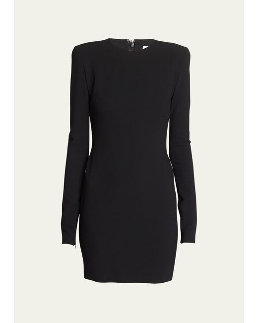 Victoria Beckham Fitted Mini Dress with Shoulder Pads