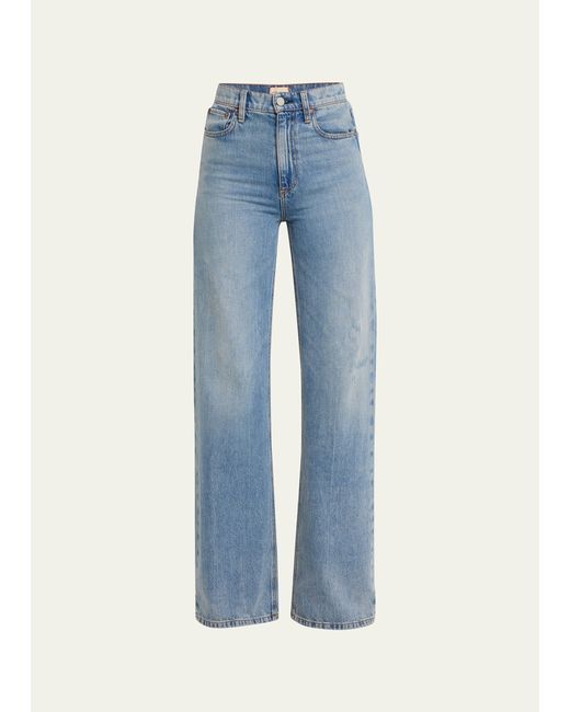 Alice + Olivia Weezy High-Rise Wide-Leg Jeans