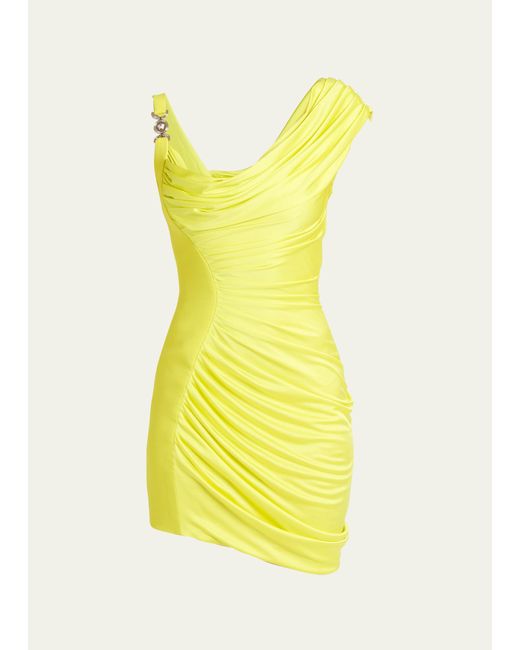 Versace Ruched Bodycon Mini Dress