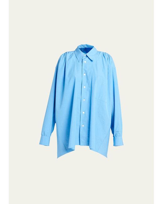 Bottega Veneta Compact Cotton Button-Front Shirt