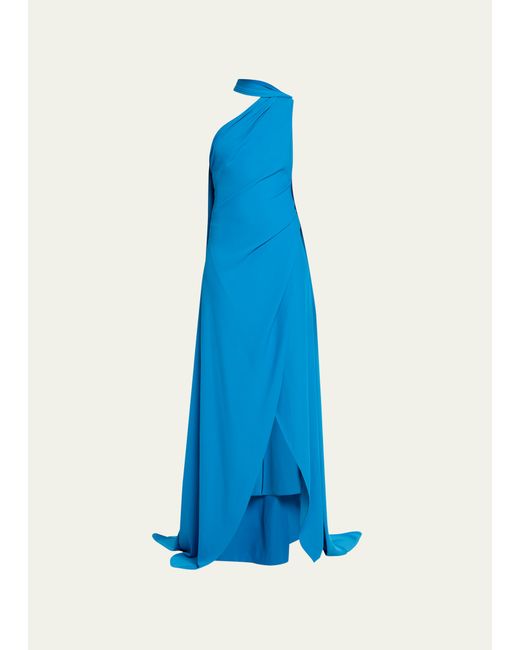 Atelier Prabal Gurung Claire Draped Cape Gown