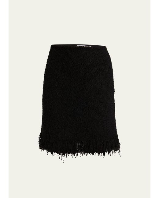 Chloé Tweed Boucle Silk Cashmere Mini Skirt