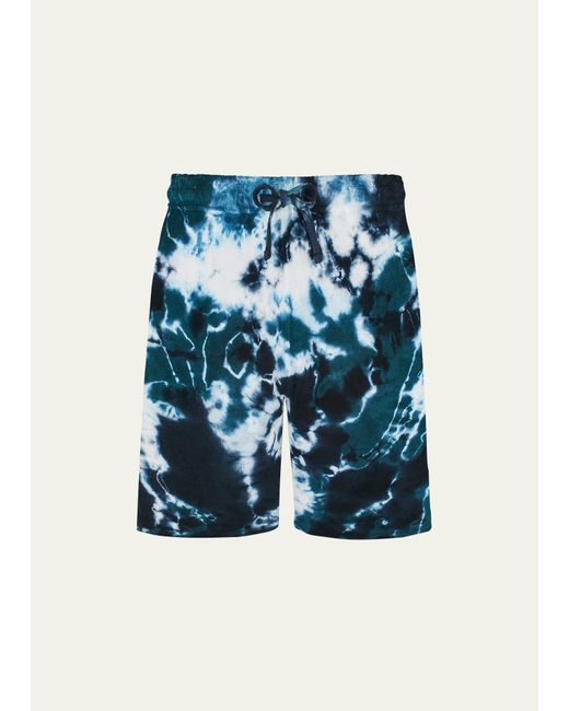 Vilebrequin Terrycloth Ocean Tie-Dye Bermuda Shorts