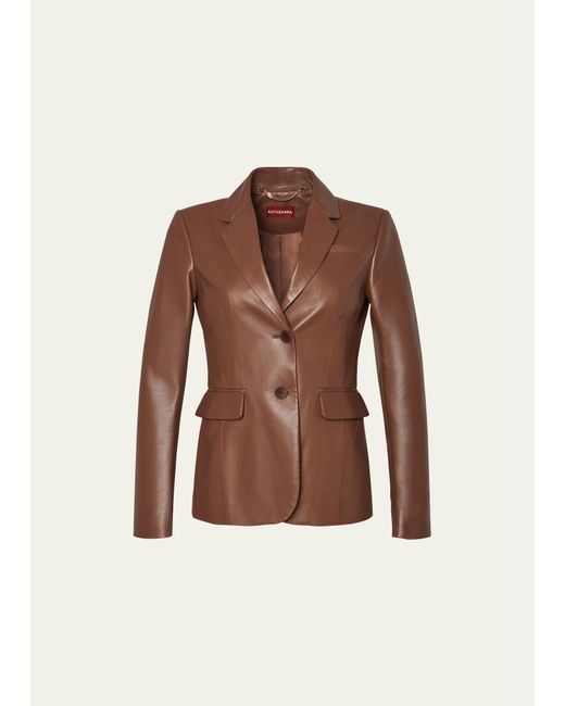 Altuzarra Fenice Leather Blazer Jacket