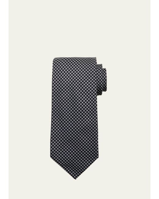 Cesare Attolini Printed Silk Tie
