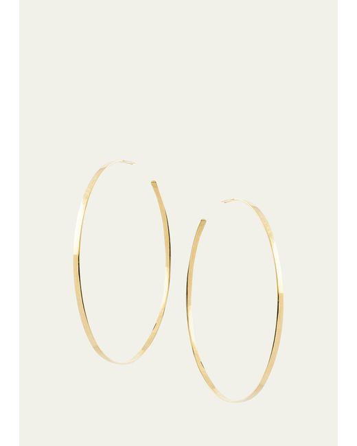 Lana Jewelry Large Sunrise Hoop Earrings 14K