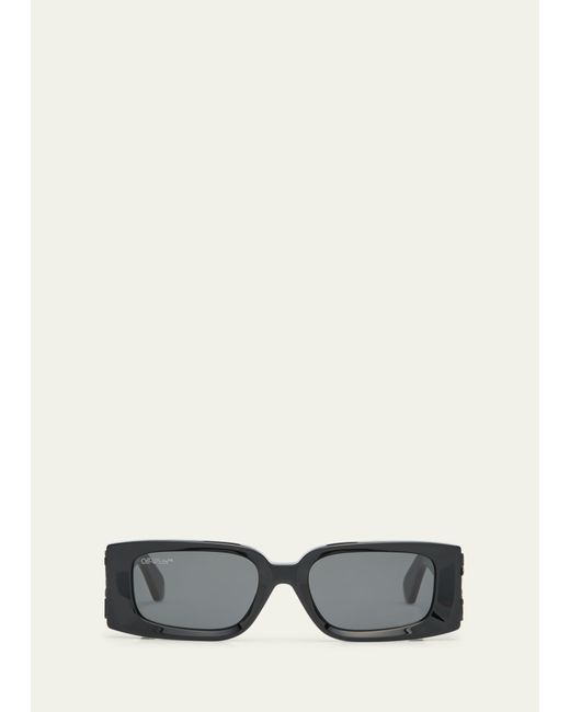 Off-White Roma Arrow Rectangle Acetate Sunglasses