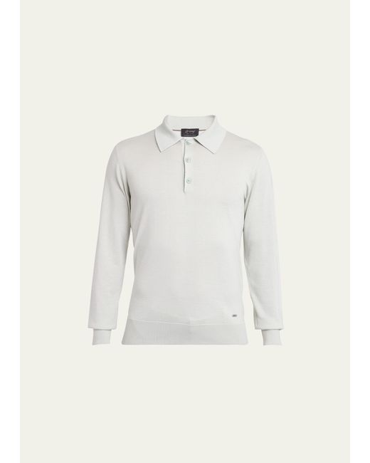 Brioni Cashmere-Silk Polo Shirt