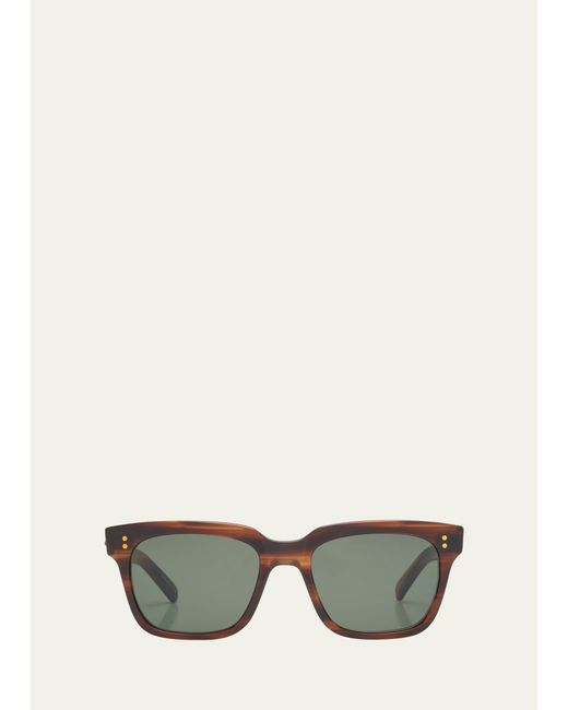 Mr. Leight Arnie S Acetate-Titanium Square Sunglasses