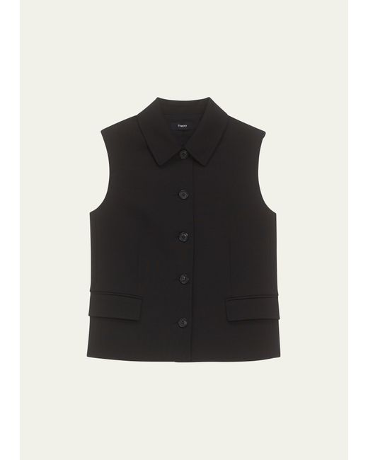 Theory Tailored Wool-Blend Vest