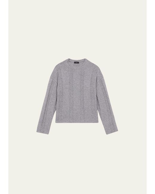 Theory Wool and Cashmere Rib-Knit Sweater