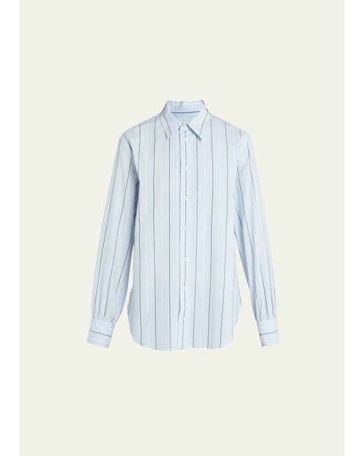 Marni Stripe Oversize Poplin Button Up Shirt