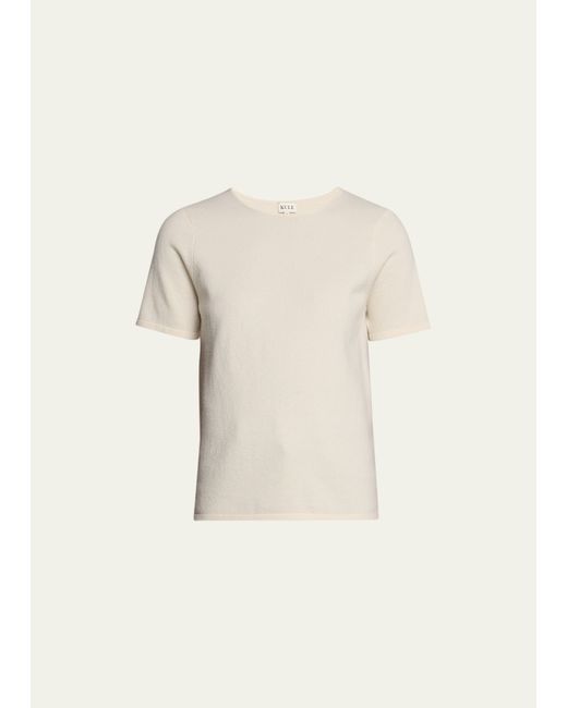 Kule The Sweet Cashmere-Blend Short-Sleeve T-Shirt