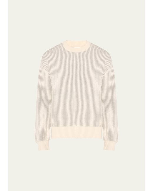 Lisa Yang Two-Tone Ribbed Cashmere Sweater