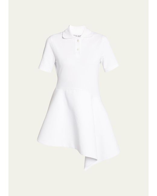 J.W.Anderson Asymmetric Short-Sleeve Mini Polo Dress
