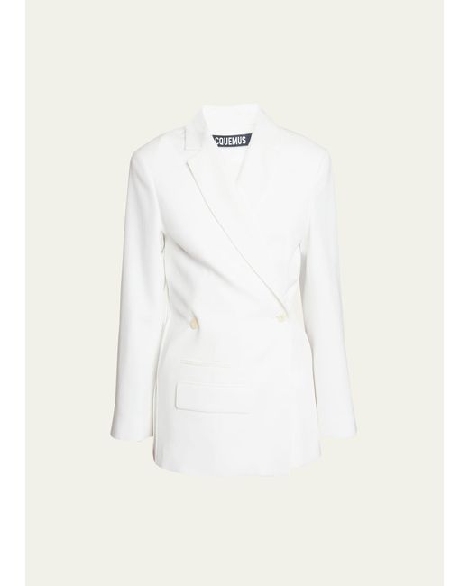 Jacquemus Tibau Crossover Double-Breasted Blazer