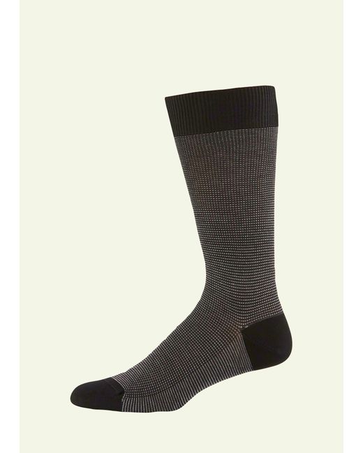 Pantherella Mid-Calf Birdseye Ankle Socks