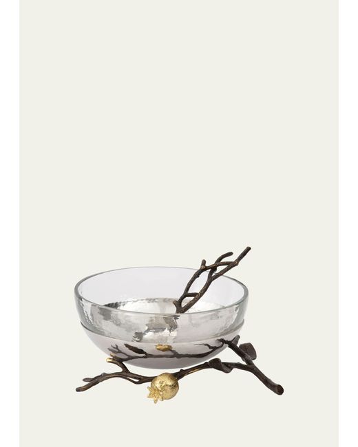 Michael Aram Pomegranate Glass Bowl with Spoon