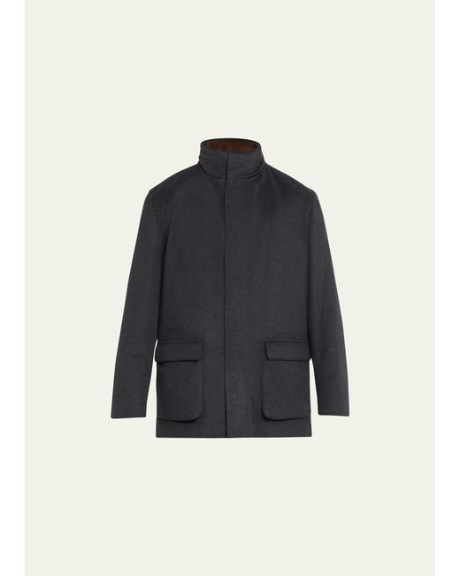 Loro Piana Winter Voyager Cashmere Storm System Coat