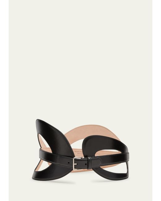 Alexander McQueen The Curved Leather Belt