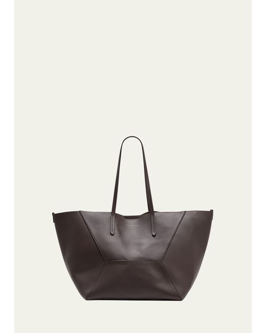 Brunello Cucinelli Geometric Monili Leather Tote Bag