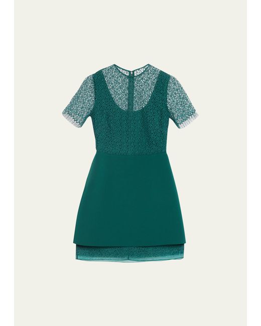 Jason Wu Collection Corded Geometric Lace Mini Dress