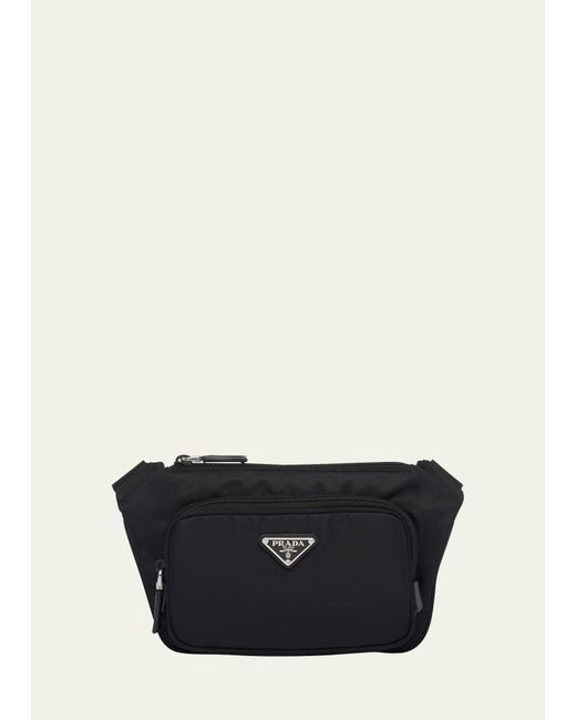 Prada Re-Nylon and Saffiano Leather Crossbody Bag