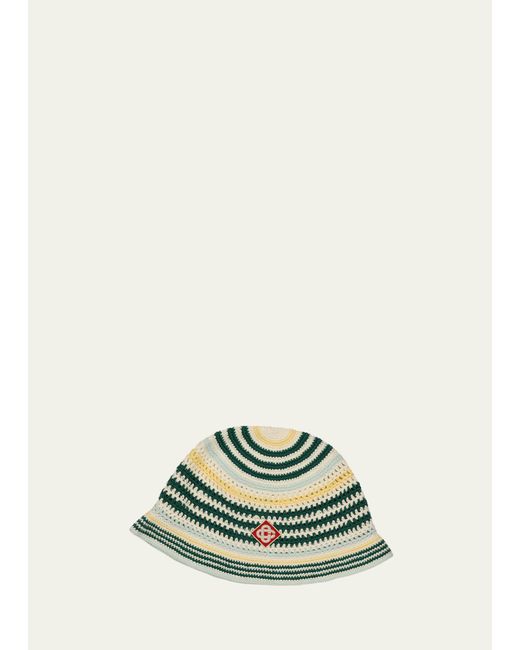 Casablanca Diamond Logo Crochet Bucket Hat