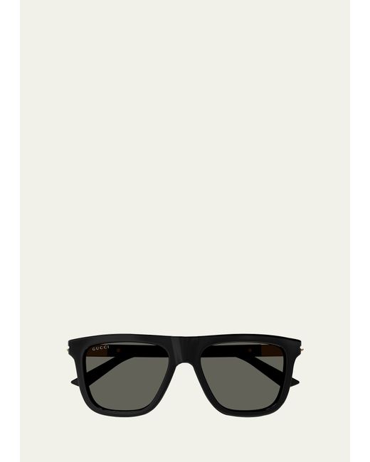 Gucci GG1502SM Acetate Rectangle Sunglasses