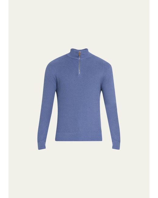 Ralph Lauren Textured Half-Zip Sweater