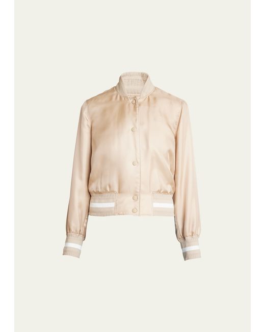 Givenchy Silk Varsity Bomber Jacket