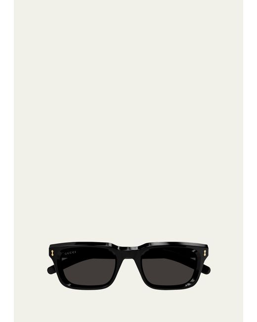 Gucci Acetate Rectangle Sunglasses