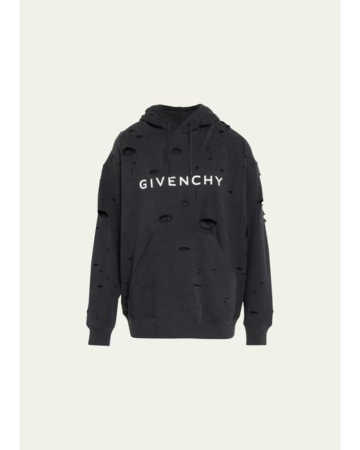 Givenchy Oversized Destroyed Terry Sweatshirt