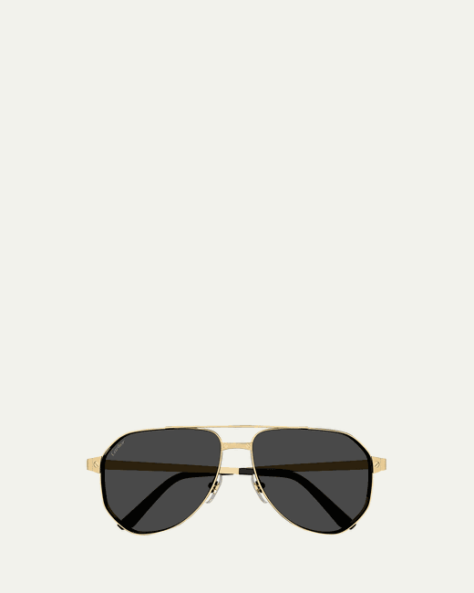 Cartier CT0461SM Metal Aviator Sunglasses