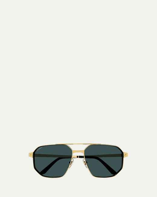 Cartier CT0462S Metal Aviator Sunglasses