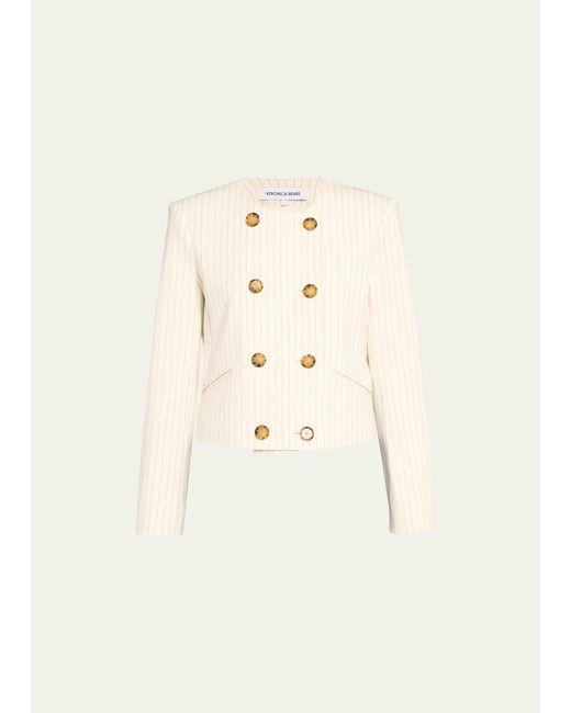 Veronica Beard Winslow Stripe Tailored Jacket