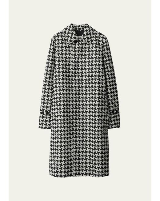 Burberry Houndstooth Trench Coat