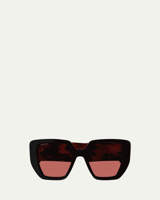 Gucci GG Recycled Acetate Butterfly Sunglasses