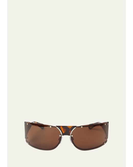 Off-White Kenema Rimless Wrap Sunglasses