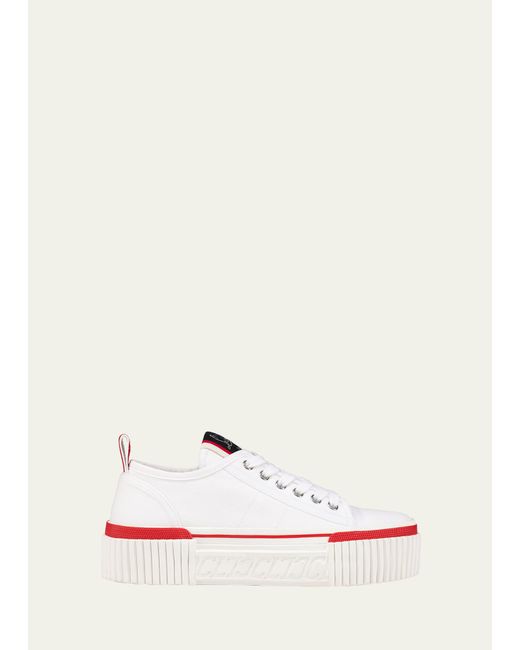 Christian Louboutin Super Pedro Low-Top Red Sole Sneakers
