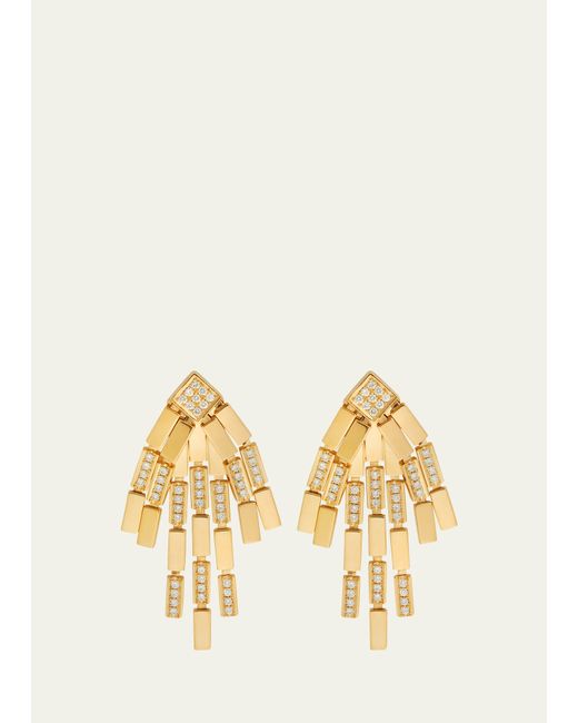 Ileana Makri 18K Gold Diamond Rapid Earrings
