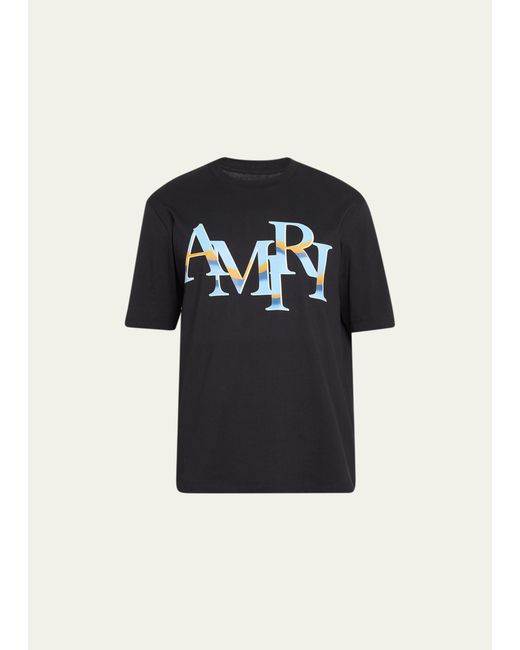 Amiri Staggered Letter Jersey T-Shirt