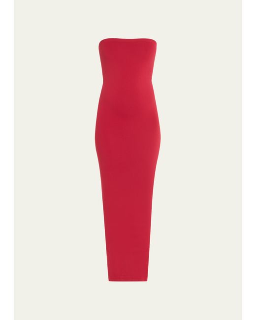 Wolford Fatal Strapless Convertible Midi Tube Dress