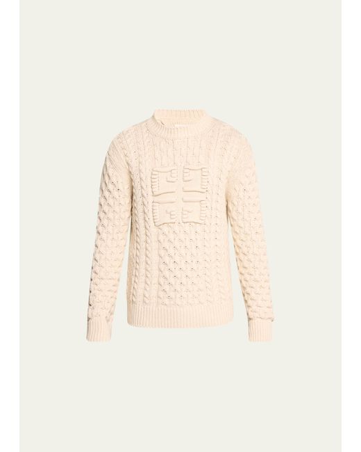 Givenchy 4G Intarsia Cable-Knit Sweater